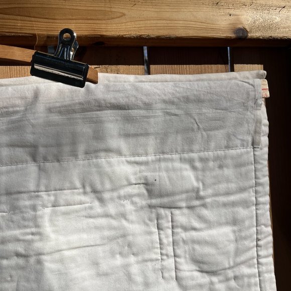 Handmade Quilt "Pomegranates Gone Wild" Black & Orange MCM White beads 36 x 31" - Picture 10 of 13